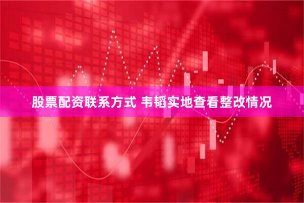 股票配资联系方式 韦韬实地查看整改情况
